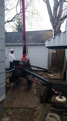 Tight area? No problem with our state-of-the-art equipment and our highly trained tree care professionals.