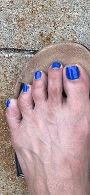 Signature pedicure on July 4/22