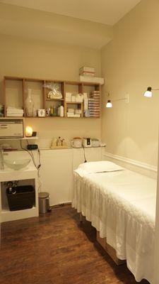 Facial and massage room