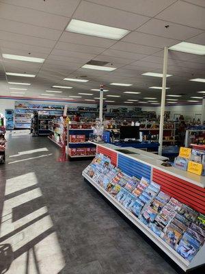 View of the new store location as you enter. RC cars to the right and RC planes, rockets , trains and accessories to the back