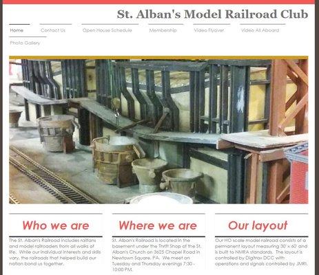 St. Alban's Model Railroad Club -- 4000sf of model train located in basement of St. Alban's Thrift