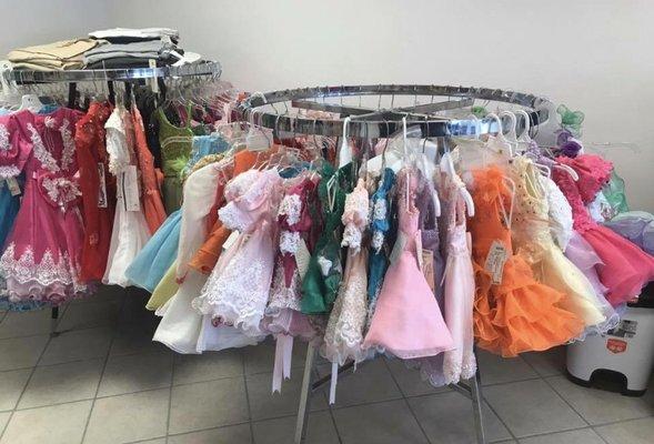 Special occasion & pageant dresses in stock.