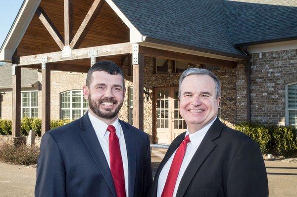 Glenn Coleman and Tom Fowlkes, owners of Coleman Funeral Home