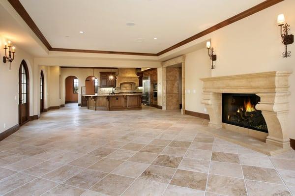 Beautiful Tumbled Stone Floor