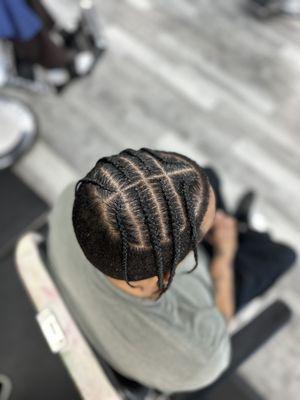 "Pop Smoke" stitch braids