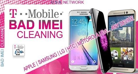 T-Mobile IMEI Cleaning Service Offered.