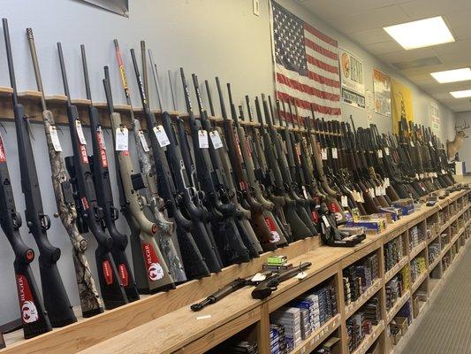 Come by and see out large selection of rifles, shotguns, and handguns.