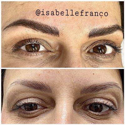 Microblading frame your face and it looks  natural