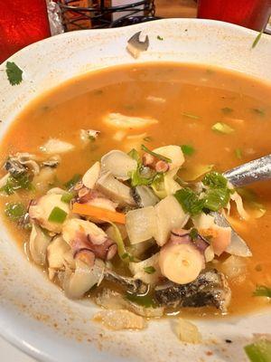 Caldo Mariscos (Hot Soup)