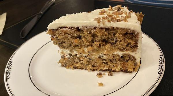 Carrot cake was to die for!!