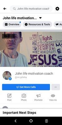 My business facebook page John Fife motivated coach  online