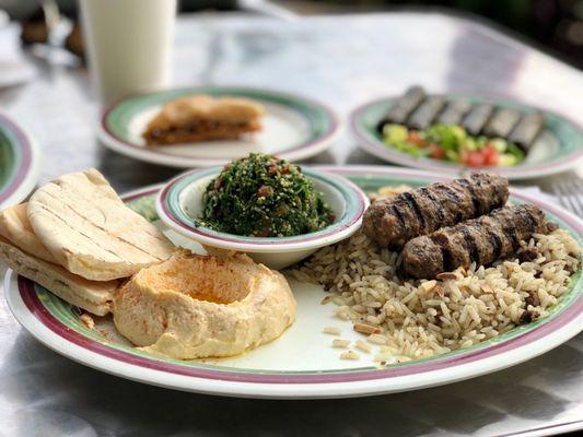 Charbroiled Beef Kafta Over Hashwa. August 2021.