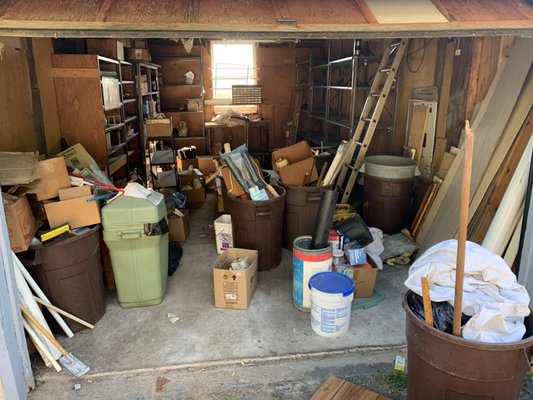 A garage clean out before Photo..