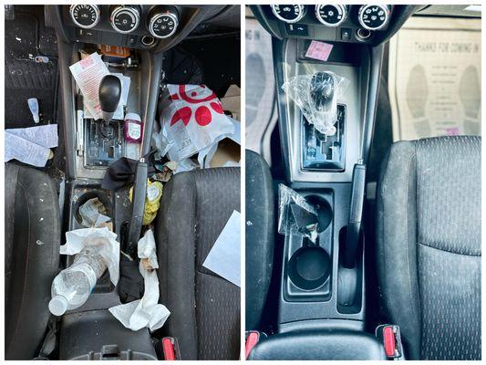 Interior Detailing Before and After