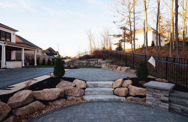 Natural Retaining walls  and pavers