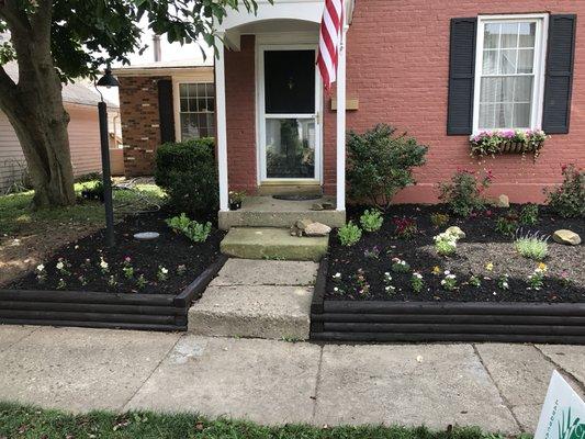 Finished Landscaping project in Lancaster, OH summer of 2017