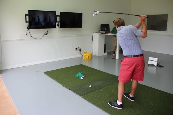 The NEW indoor Learning Center on our renovated driving range features the latest in golf technology to improve ones swing