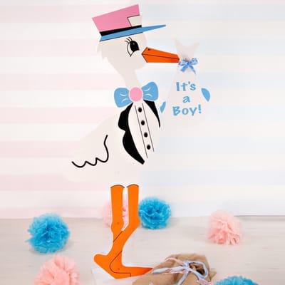 Gender Reveal Party Stork