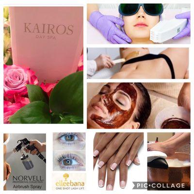 Skincare, nail care, waxing, eyelash lift, spray tan, laser skin tightening and hair removal