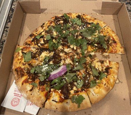 Street taco pizza