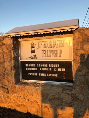 Lignthouse Baptist Fellowship church sign