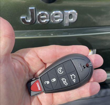 New key FOB for my 2008 Jeep Grand Cherokee.