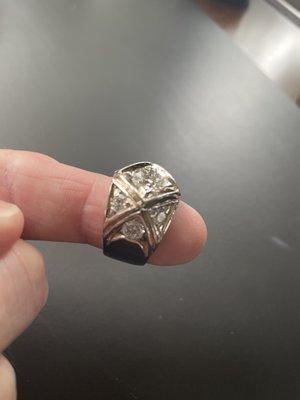 Custom ring designed and made by Lance.