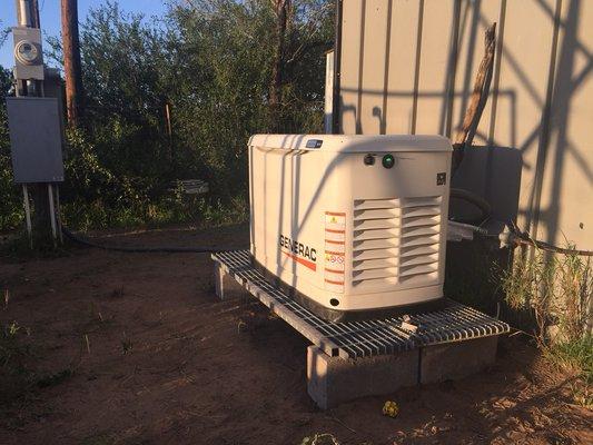 Whole home back up generator for customers ranch.