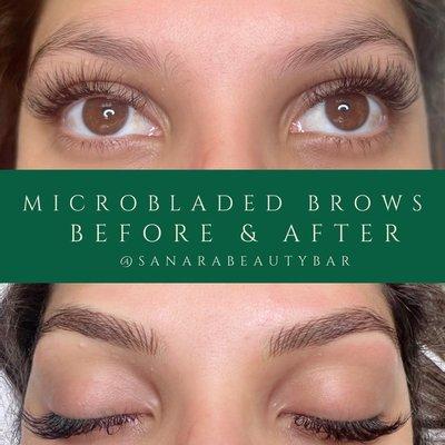 Microshaded/Microbladed brows