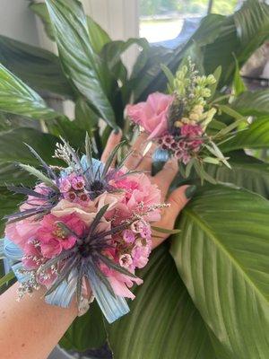 Prom corsage and boutonnière