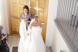 Bride entering Church