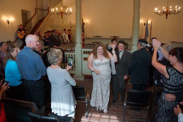 This wedding at the New Castle Court House Museum was just delightful!