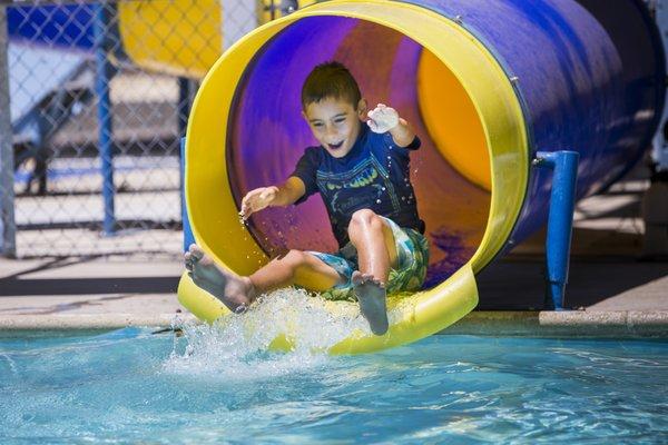 Sierra Canyon Day Camp boasts two pools and a 3 storey water slide!