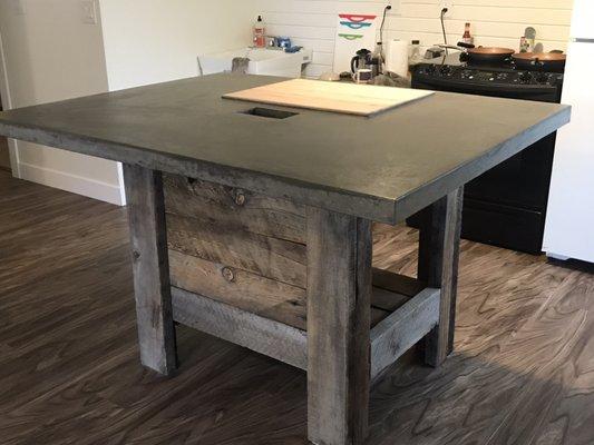 Custom kitchen island