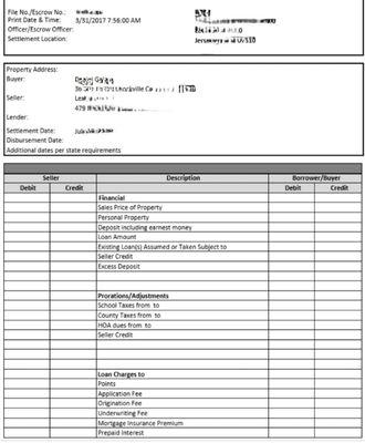 ESCROW LOAN DOCUMENTS