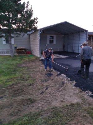 Hot mix asphalt installation