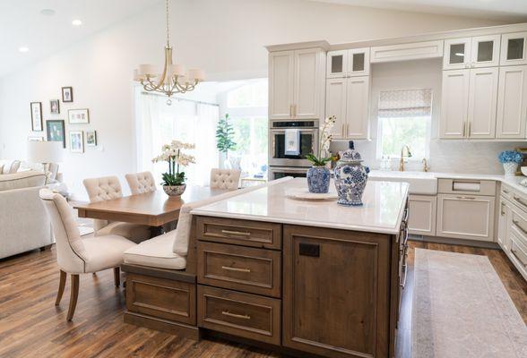 This elegant new construction Iowa home exudes timeless charm with a neutral palette, soothing accents, and thoughtful layouts.