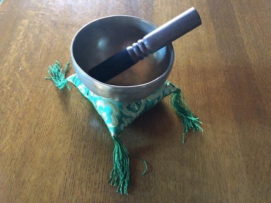 Traditional Zen "singing bowl" used in Community of Christ  scripture meditations.