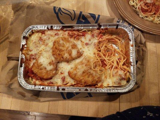 Family meal baked duo-Chicken Parmigiano