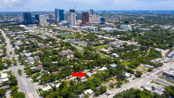 Home for sale in downtown Fort Lauderdale.