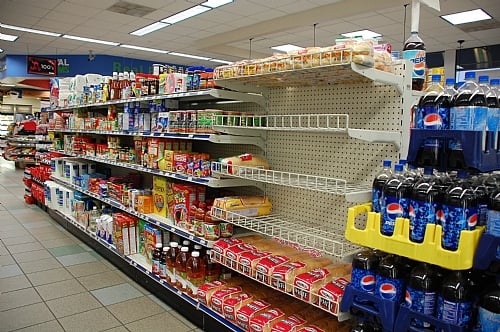 Gondola Shelving with Bakery Shelves