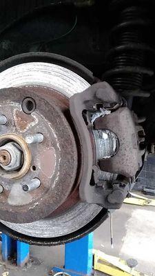 Melted caliper