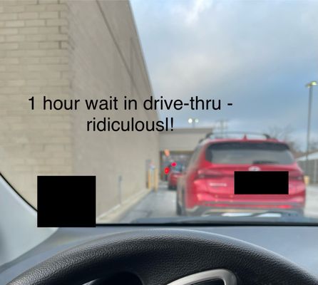 Pharmacy drive thru 10 cars in line