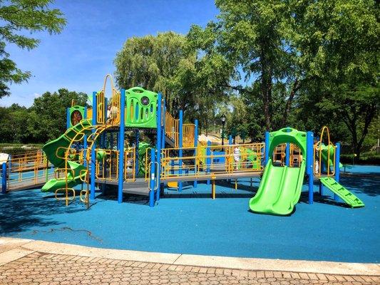 View of the new (installed Fall 2019) playground.