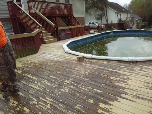 A recent deck restoration