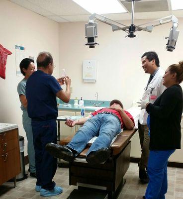 First patient to receive stem cell infusion at our clinic.