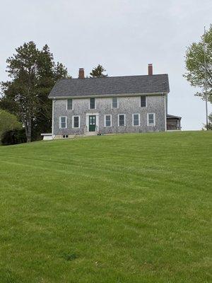 Riverside view of historic home