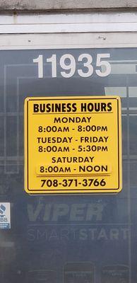 Store hours