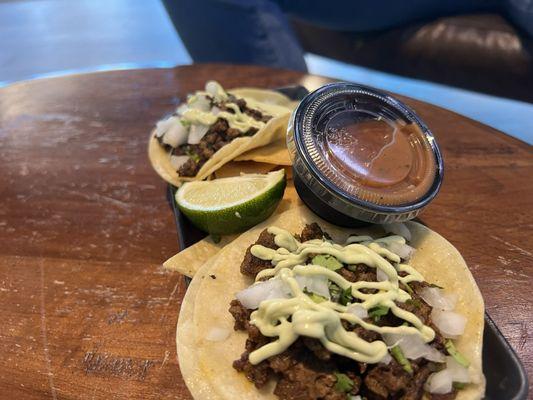 Street tacos carne asada