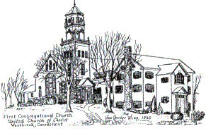 Pen & ink drawing of the church